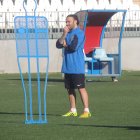 Crusat, este lunes en la hierba del Estadio de los Juegos Mediterráneos.