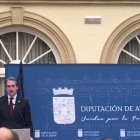 Íñigo de la Serna durante su intervención en la Diputación Provincial