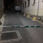 Precinto de la Guardia Civil en la calle donde sucedieron los hechos.