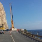 Carretera afectada por los cortes de tráfico.
