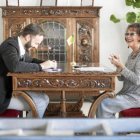 Claudia Cardinale junto al actor almeriense Francisco Conde en la película.