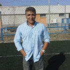 Nene, en el campo de Los Pinos de El Alquián.