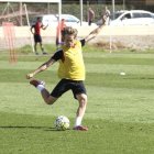 Miguel Ángel Corona en el entrenamiento.