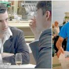 José Quesada en un capítulo de la serie Amar es para siempre. A la derecha, cuando era pescador en Garrucha