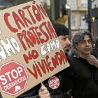 Protesta en el Paseo de Almería.