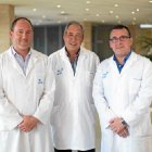 Los doctores Antonio Moreno Nin de Cardona, Francisco Moreno Baró y Francisco Bravo Castillo.