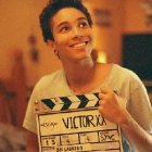 Alba Martínez en una pausa del rodaje del corto ‘Víctor XX’, dirigido por Ian Garrido.