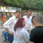 Maíllo y Esteban, ayer en Los Ángeles.