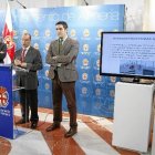 El alcalde, junto a los concejales de los que dependen las áreas de Cultura y Deporte.