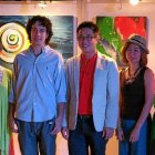 Cano, segundo por la izquierda, en la puesta de largo de unos de sus proyectos en Bangkok.