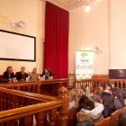 Carlos Saura durante su charla en el Celia Viñas.