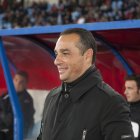 Oltra, en el Estadio de los Juegos Mediterráneos.