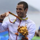 Jairo Ruiz con la medalla de bronce.