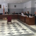 Sala de vistas de la Audiencia de Almería en el inicio del juicio.