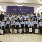 El coro Pedro Mena de Adra fue recibido ayer en la Diputación provincial de Almería.