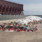 El memorial de La Ballena en Las Almadrabillas, ayer.