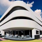 Vista de la futura residencia desde el Paseo Miguel de Cervantes.