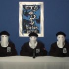 Tres intregrantes de ETA, en una imagen difundida por ETB.