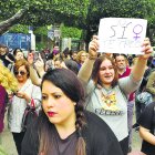 Manifestación contra la sentencia de La Manada en Almería este último jueves