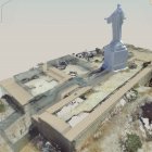 Representación de los restos de la alcazaba tras llevarse a cabo la recuperación.