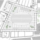 Plano en Planta General de la Plaza de la Constitución.