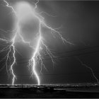 Rayos sobre el Poniente captados el pasado 23 de abril