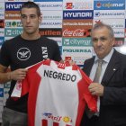 El día que Alfonso García presentó a la estrella Negredo.