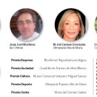 Vecinos, asociaciones y empresas galardonadas en los IV Premios Los Vélez.