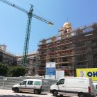 Imagen de las obras de la Plaza Vieja hace unos días