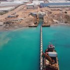 Toma de agua del mar en la desaladora de Balerma. Piden que el agua desalada se pague a 30 céntimos.