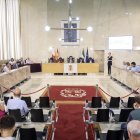Panorámica del salón de plenos del Ayuntamiento de Almería