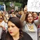Manifestación en Almería contra la sentencia del caso de La Manada.