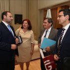 Reunión mantenida en Madrid entre Ábalos, el alcalde de Granada y el presidente de la Diputación de Granada