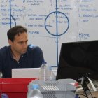 Fran Fernández trabajando en la planificación.
