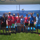 El equipo del Natación Almería en Almerimar.