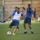 Los jugadores celestes siguen con su puesta a punto.