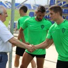 Alfonso García hablando con Corpas y Trujillo.