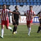 Borja ya sabe celebrar goles con el Almería.