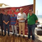 Autoridades y responsables de Dreambeach ayer en la presentación del festival.