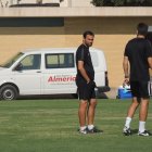 Fran en el entrenamiento del sábado en la Vega.