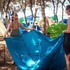 Asistentes a Dreambeach en la zona de acampada