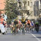 La línea de meta de Roquetas.