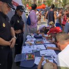 Carpa de la Policía Nacional en el Parque Vuelta