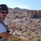 Pedro Penella, en uno de los escenarios almerienses de ‘Indiana Jones y la última cruzada’. (Fotos: cortesía de Pedro Penella).