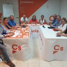 La directiva provincial de Cs, reunida para abordar la estrategia del nuevo curso político.
