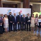 La representación almeriense durante la inauguración de la candidatura Almería 2019.