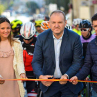 Miriam Quintana con su alcalde y Rodrígo López.