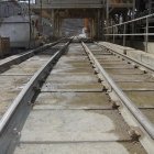 Obras del AVE en Almería en el año 2010.