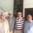Pedro Pastor, José María Muñoz, Matías Blanes y Luis Hernández, socios del Circulo.