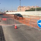 Aspecto de la carretera de Sierra Alhamilla en el mediodía de este domingo.